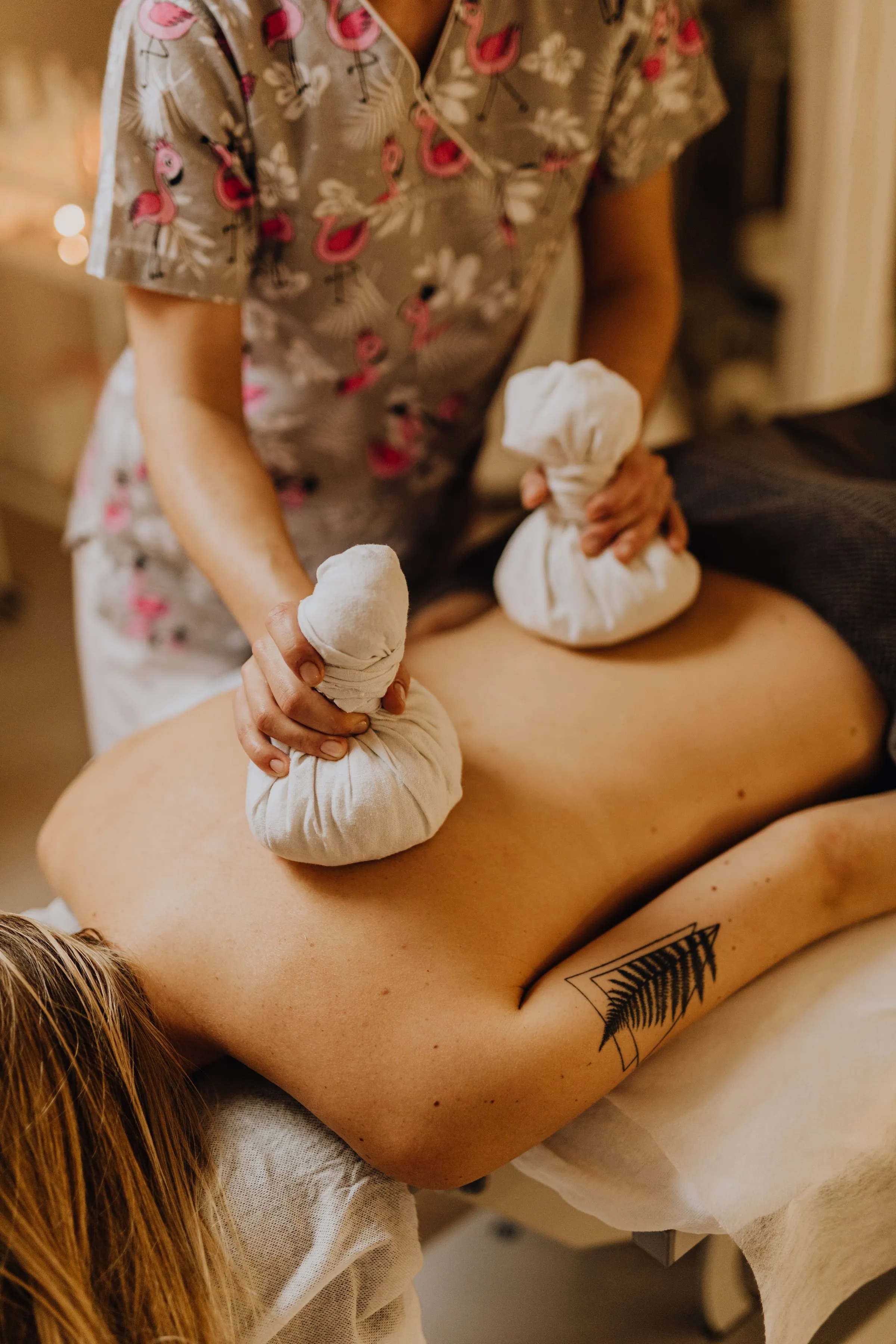 Pinda Sweda — Herbal bolus fomentation therapy